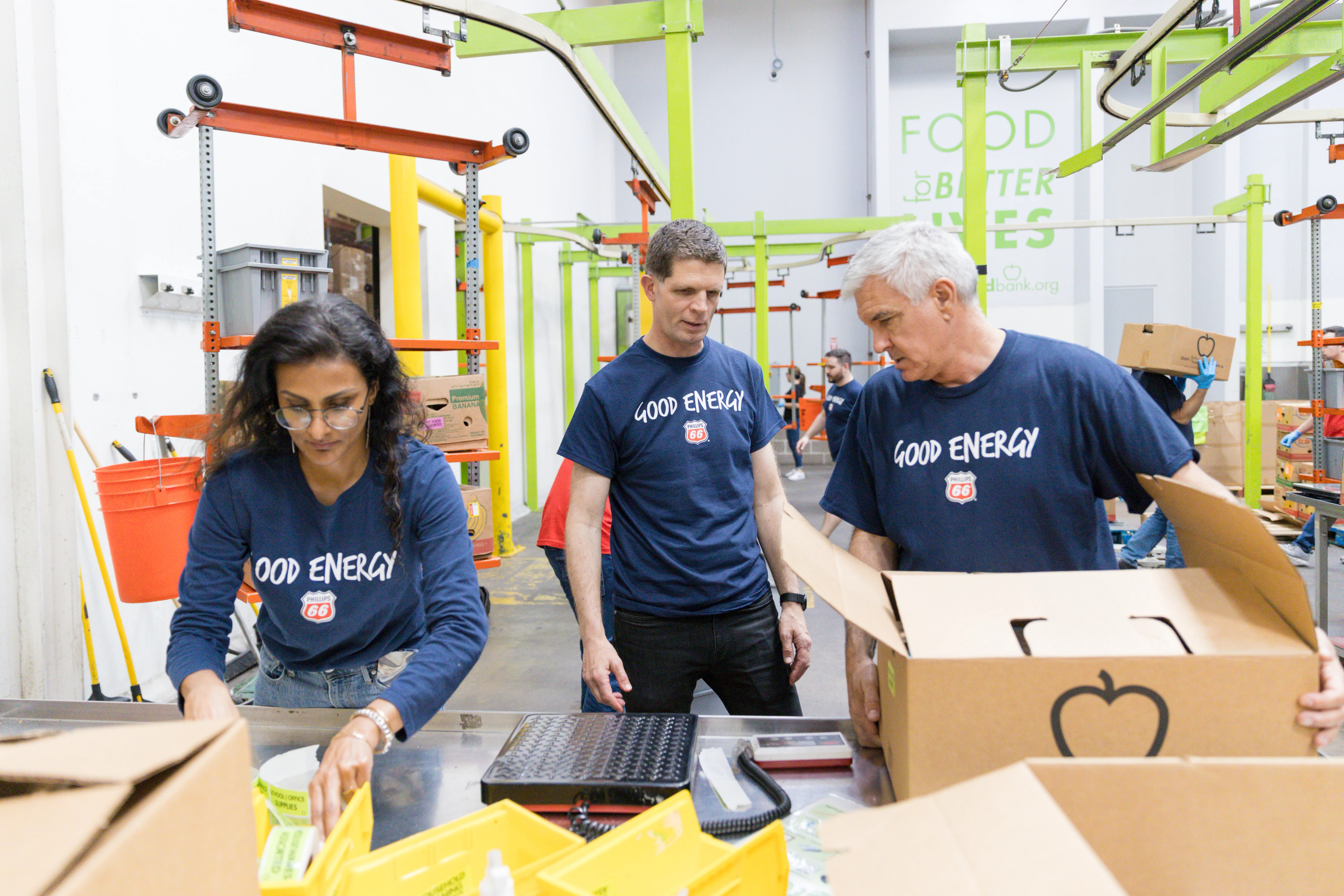 Employee in the aftermath of Hurricane Laura on the Gulf Coast. Phillips 66 donated substantially to that relief effort to support our employees, their families and communities.