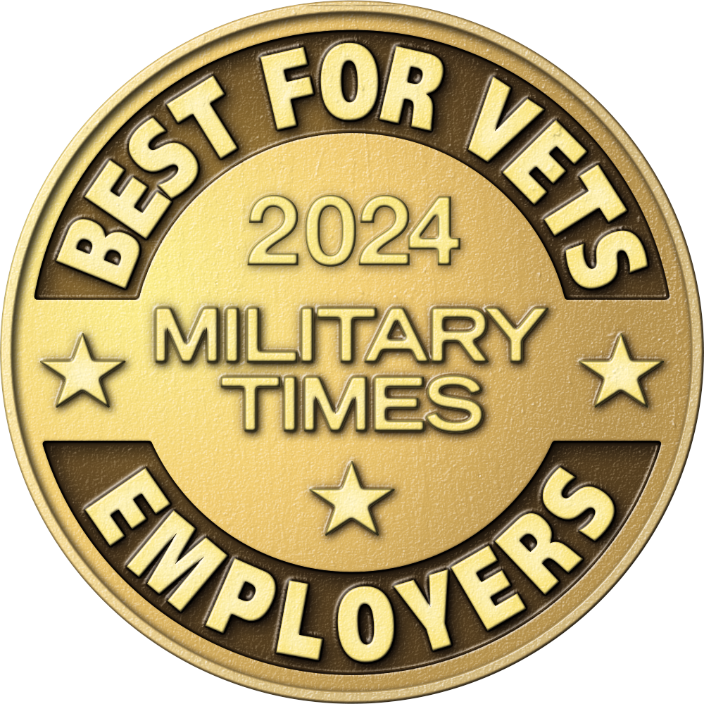 Recognized as Best For Vets Employer Award Image